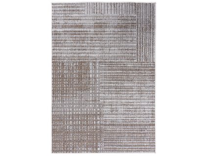 Bezvlasý koberec Madrid - linky 2 - hnědý