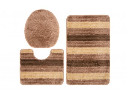Sada koupelnových předložek (3v1) - 38 - hnědá