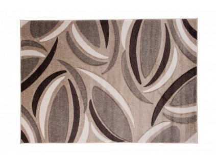 Moderní koberec Tap Premium - vlnky 6 - hnědý/béžový