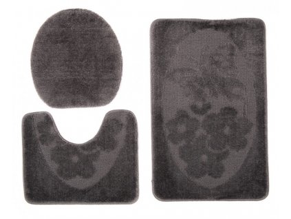 Sada koupelnových předložek (3v1) - 28 - šedá