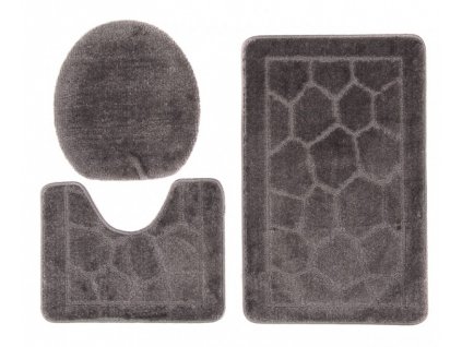 Sada koupelnových předložek (3v1) - 35 - šedá