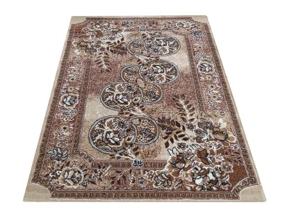 Krásný koberec Alfa s orientálním vzorem - hnědý