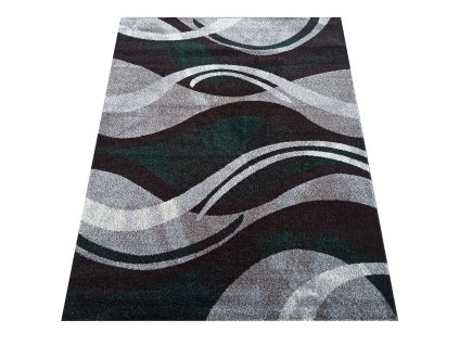 Moderní koberec Otto - vlnky 1 - zelený