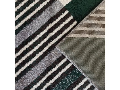 Moderní koberec Otto - trojúhelníky 1 - zelený