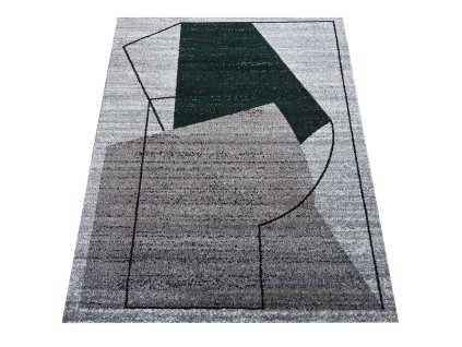 Moderní koberec Otto - tvary 1 - zelený