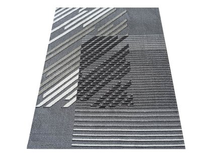 Moderní koberec Lara - dvojka - šedý