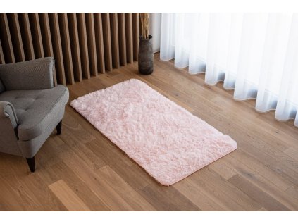 Plyšový koberec BEST - SVĚTLE RŮŽOVÝ