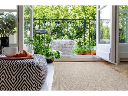 Odolný koberec Sisi Boho - struktura 2 - béžový