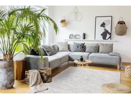 Odolný koberec Sisi Patio - jednobarevný - šedý