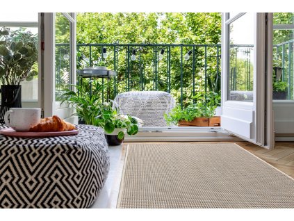 Odolný koberec Sisi Floorlux - jednobarevný - krémová