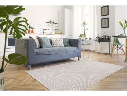 Odolný koberec Sisi Boho - struktura 4 - krémový