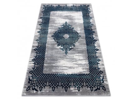 Moderní koberec ELEGANT - ornament 21 - šedá/modrá