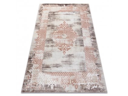 Moderní koberec ELEGANT - ornament 20 -  béžová/růžová
