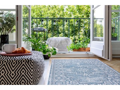 Odolný koberec Sisi Loft - orientální - modrý