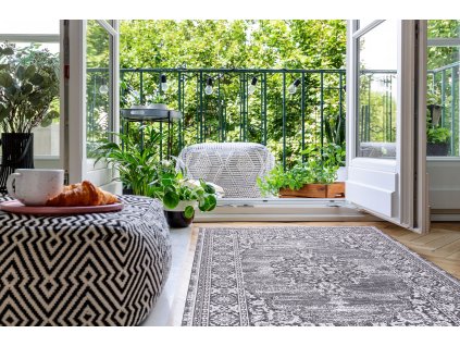 Odolný koberec Sisi Loft - orientální - šedý