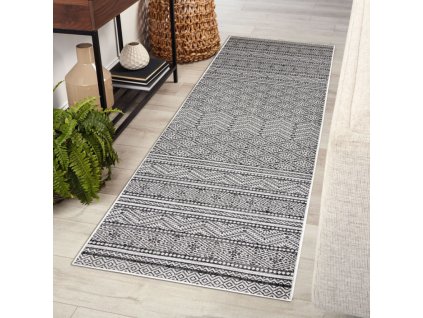 Odolný běhoun Sisi Sion - vzor 1 - černý/bílý