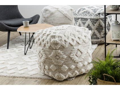 Moderní koberec Sisi Eco Moroca - vzor 1 - krémový