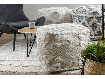 Moderní koberec Sisi Eco Moroca - vzor 6 - krémový