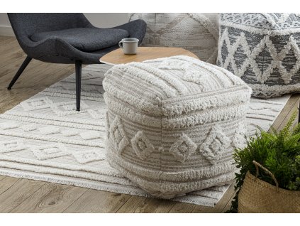 Moderní koberec Sisi Eco Moroca - vzor 5 - krémový