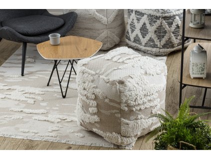 Moderní koberec Sisi Eco Moroca - vzor 3 - krémový