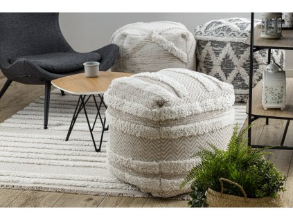 Moderní koberec Sisi Eco Moroca - vzor 4 - krémový