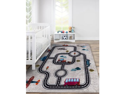 Dětský koberec HAPPYLAND - Mickey 1 - modrý