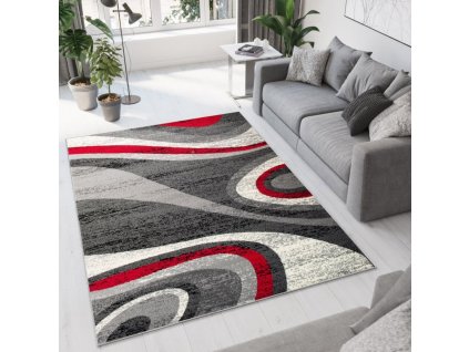 moderni-koberec-tap-vlnky-5-sedy-cerveny