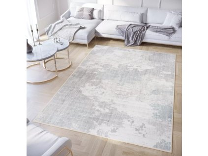 Moderní koberec Devon - abstrakt 3 - světle šedý