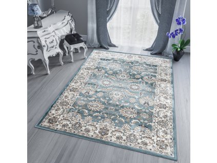 Moderní koberec Dubai - orientální 9 - modrý
