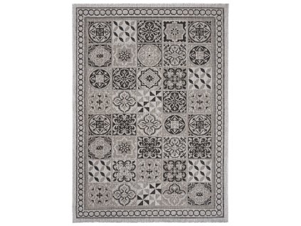 Moderní koberec MESSY - vzor 7 - šedý