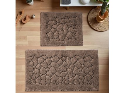 Sada koupelnových koberečků BOSTON 10 - hnědá