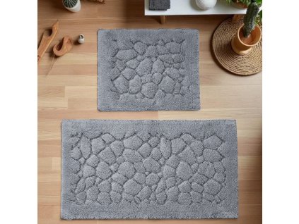 Sada koupelnových koberečků BOSTON 10 - šedá
