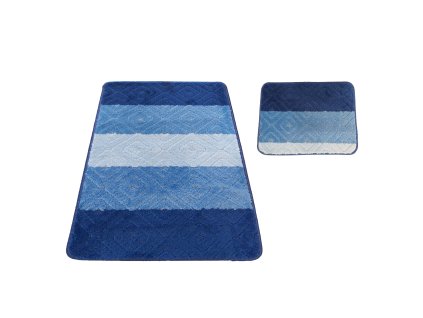 Sada koupelnových koberečků Montana 03 - modrý