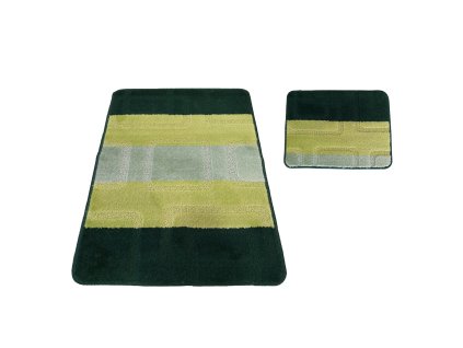 Sada koupelnových koberečků Montana 04 - sytá zelená