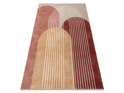 Kusový koberec Fusion - vzor 9 - terakotový