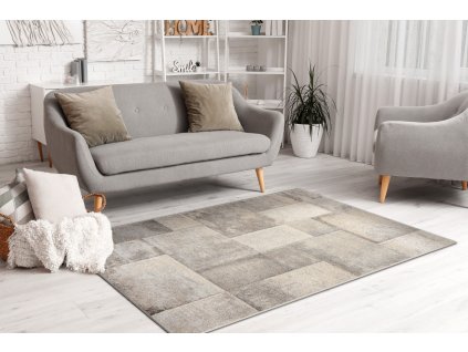 Kusový koberec Fusion - vzor 11 - béžový
