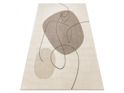 Kusový koberec Fusion - vzor 27 - béžový