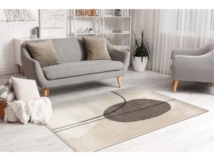 Kusový koberec Fusion - vzor 7 - béžový