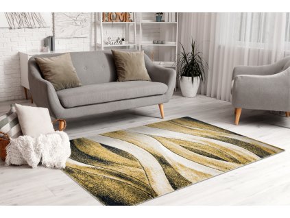 Kusový koberec Fusion - vzor 16 - žlutý