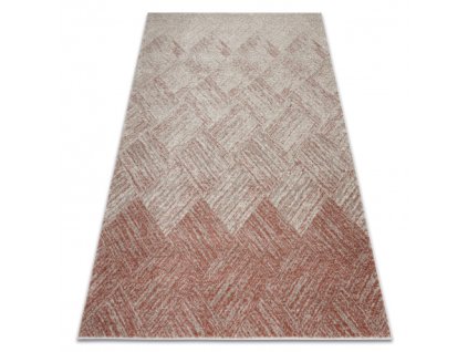 Kusový koberec Fusion - vzor 35 - terakotový