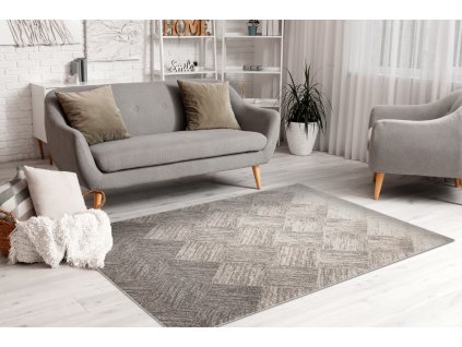 Kusový koberec Fusion - vzor 34 - béžový