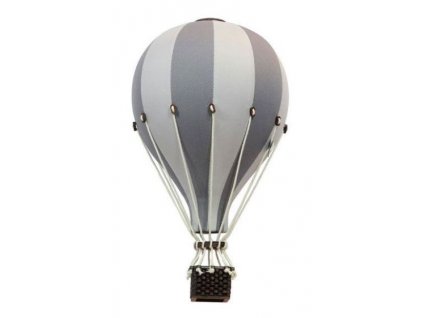 Dekorativní horkovzdušný balón Lentävä - šedý