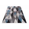 Moderní koberec Jawa - trojúhelníky 1 - šedý/modrý