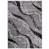Moderní koberec Jawa - vlnky 3 - šedý