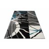 Moderní koberec Jawa - čáry 2 - šedý/černý