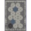 Moderní koberec Atena - geometrické tvary 5 - šedý/modrý