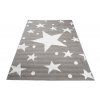 Kusový koberec BALI - světle šedý - hvězdičky 1