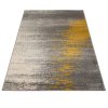 Moderní koberec Spring - abstrakt 13 - tmavě šedý/žlutý