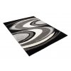 Moderní koberec Delhi - vlnky 2 - bílý/černý