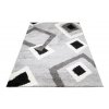 Moderní koberec Delhi - čtverce 3 - černý/šedý